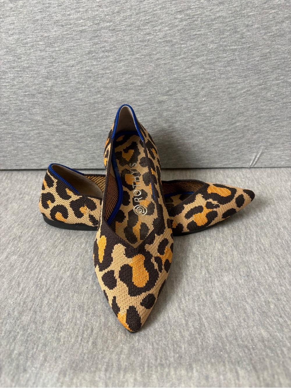 Rothy’s Leopard Print Pointed Toe Women's Flats